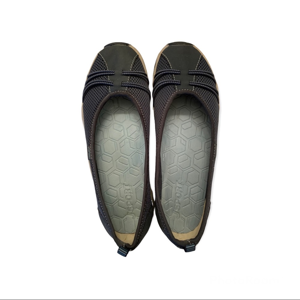 J sport Jambu Maryjane Ballet Style Flats Blue & Gray sz 9
